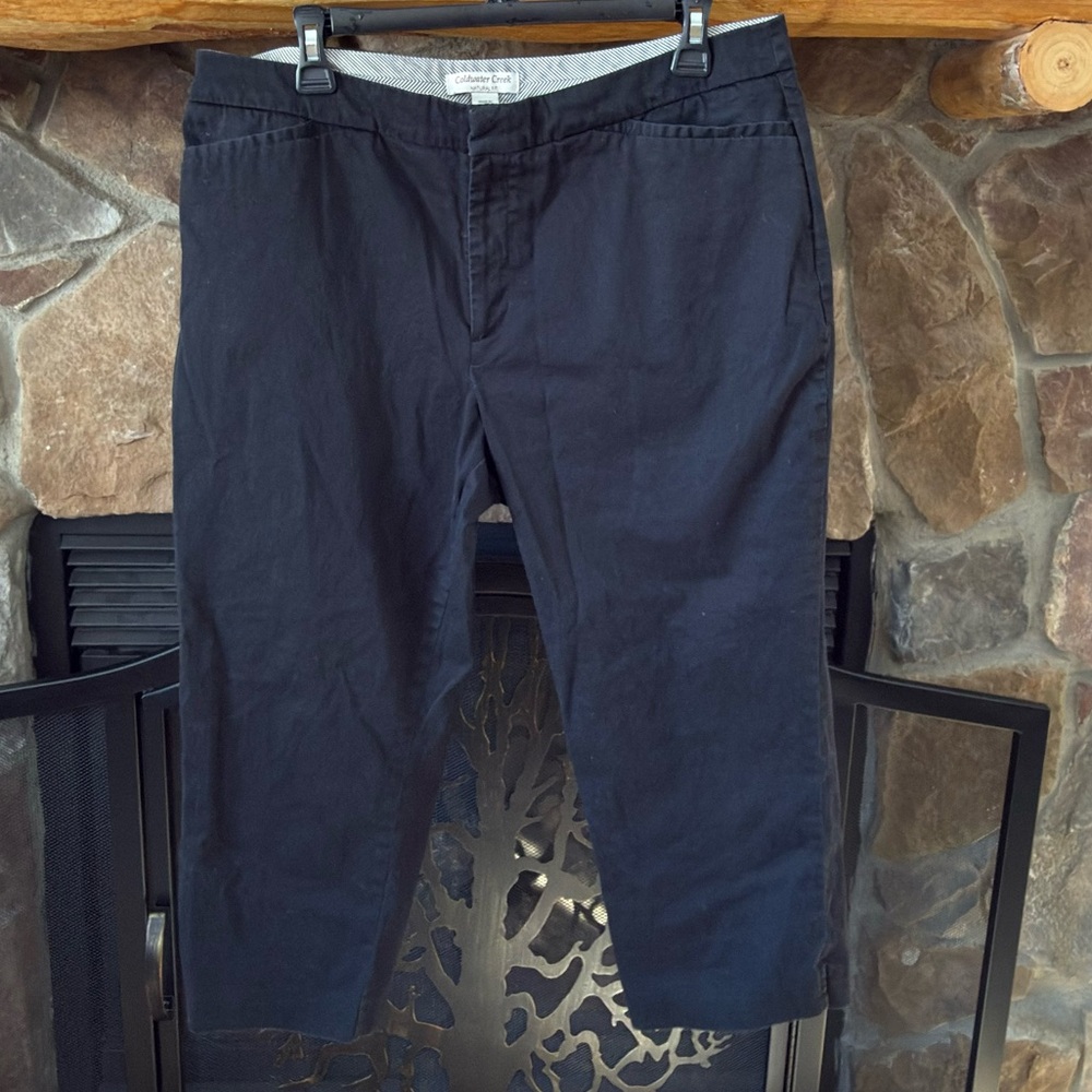 Coldwater Creek Women’s Black Chinos - Picture 2 of 5